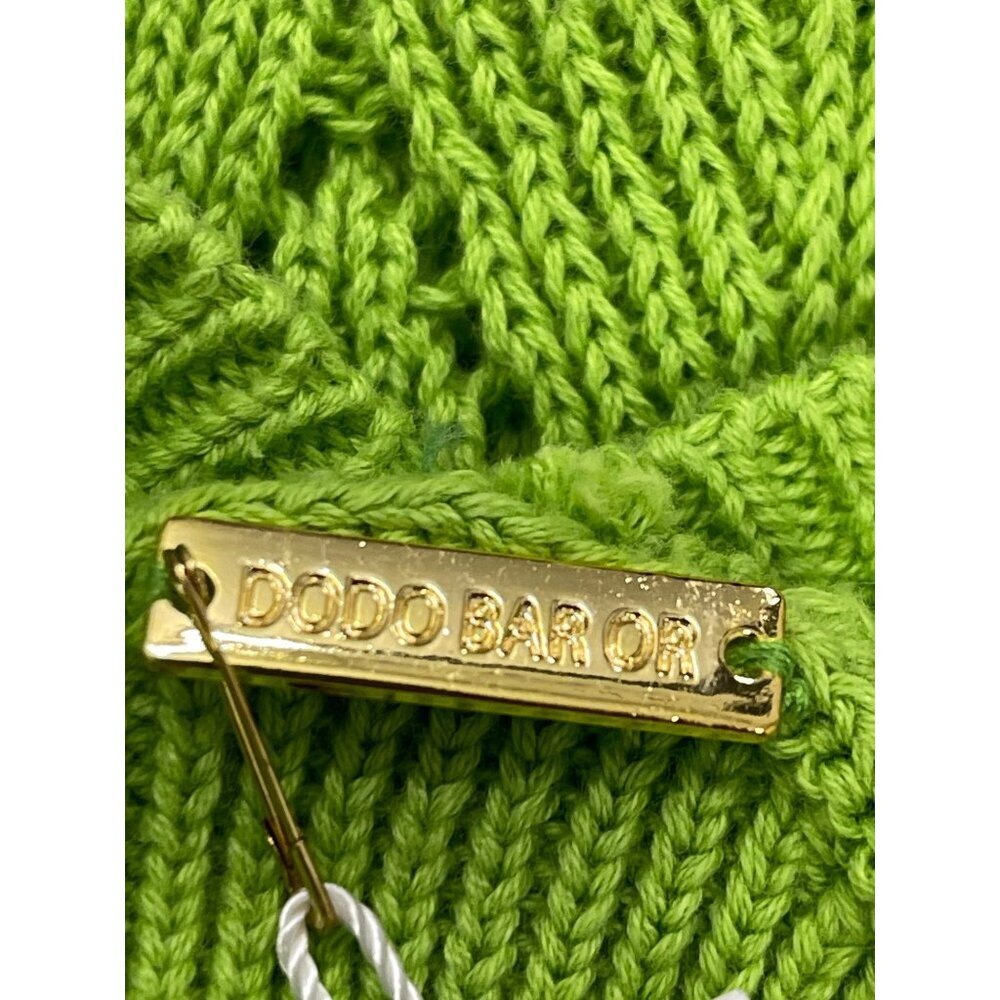 Dodo Bar Or Simmons Green Crochet Pointelle Knit Maxi Dress Sz 46 US10 Large NEW - Picture 13 of 13